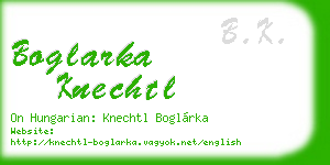 boglarka knechtl business card